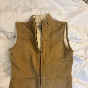 Caribbean Joe Men's Brown leather Vest